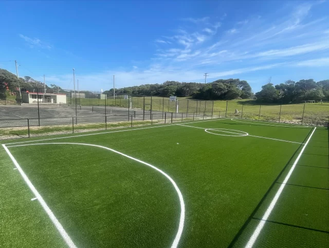 🏟️ Another incredible sports transformation! Our latest mini soccer field installation at stunning King Island, thanks to the talented team at @ultracourts_ features FieldTurf Australia’s Soccer MF40 turf. ⚽️🌱
 
This high-performance turf is designed for durability and top-tier playability, providing a consistent, safe, and fun playing surface every time. Whether it’s for practice or competition, Soccer MF40 ensures players are always at their best.
 
From local fields to world-class facilities, we’re proud to help grow the game across Australia! 👏
 
#FieldTurfAustralia #Ultracourts #SoccerMF40 #KingIsland #MiniSoccerField #TurfInnovation #FieldTurfSports #ArtificialGrass #SoccerTurf #GameReady #SportsFacilities #GrassExperts #PlayEveryday