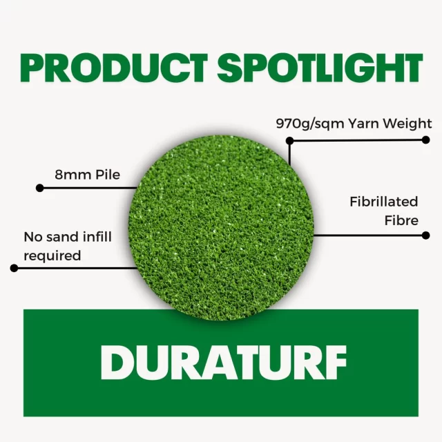 🌱 Duraturf: Your All-in-One Turf Solution 🌱

Simple, versatile, and ready for anything—Duraturf boasts a sporty appearance and fits seamlessly into a variety of spaces. From boat floors to community areas, this no-infill turf made with fibrillated yarn offers reliable, vibrant green cover wherever you need it. 🛥️🌳

Choose Duraturf for effortless maintenance and lasting quality.

#Duraturf #VersatileTurf #GreenSolutions #SyntheticGrass